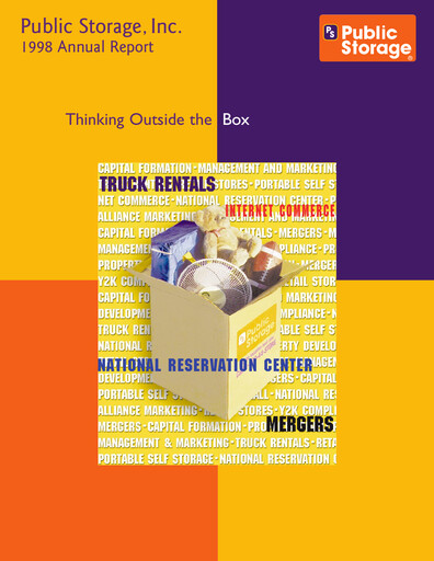 Thumbnail Public Storage Annual Report 1998