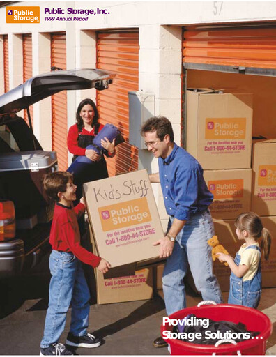 Thumbnail Public Storage Annual Report 1999