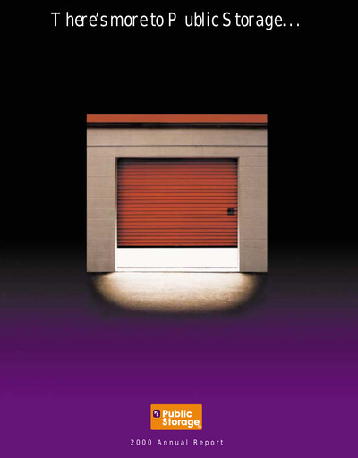 Thumbnail Public Storage Annual Report 2000