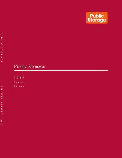 Thumbnail Public Storage Annual Report 2017