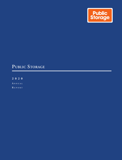 Thumbnail Public Storage Annual Report 2020