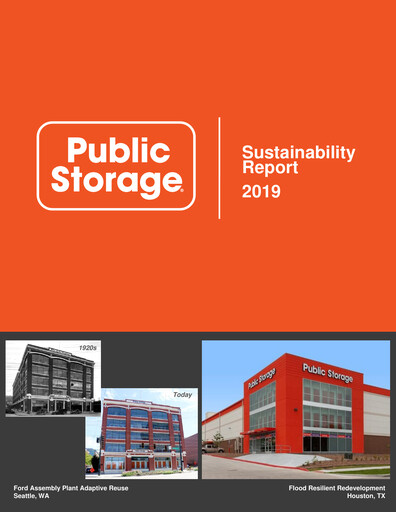 Thumbnail Public Storage Sustainability Report 2019