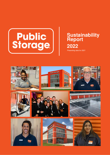 Thumbnail Public Storage Sustainability Report 2022