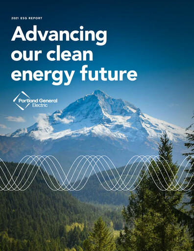 Miniature Portland General Electric
 Rapport ESG 2021