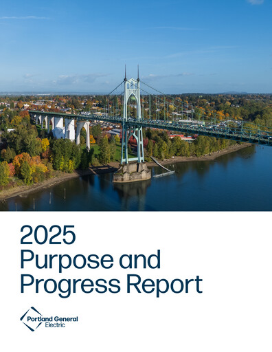 Miniature Portland General Electric
 Rapport ESG 2025