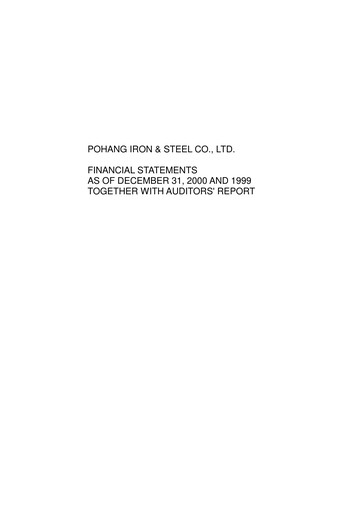 Thumbnail POSCO Financial Statement 2000