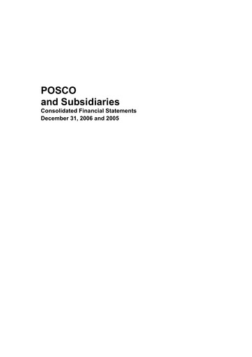 Thumbnail POSCO Financial Statement 2006