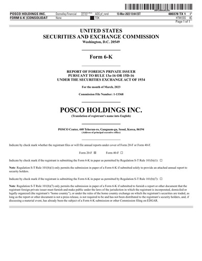Thumbnail POSCO Financial Statement 2022