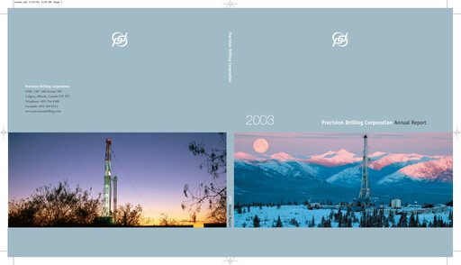 Thumbnail Precision Drilling Corporation Annual Report 2003