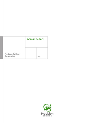 Thumbnail Precision Drilling Corporation Annual Report 2013