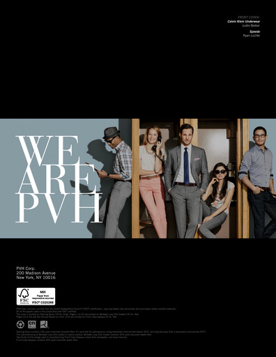 Miniature PVH Corp.
 Rapport annuel 2015