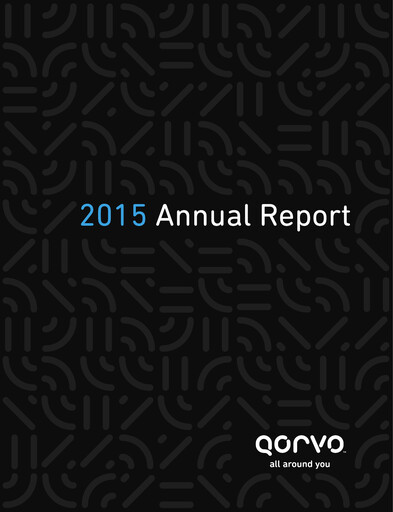 Vorschaubild Qorvo
 Jahresbericht 2014-2015