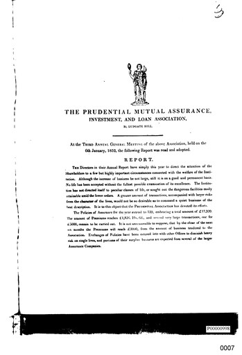 Vorschaubild Prudential Jahresbericht 1851