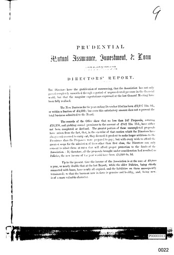 Vorschaubild Prudential Jahresbericht 1857