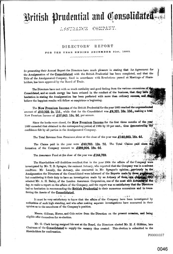 Vorschaubild Prudential Jahresbericht 1865