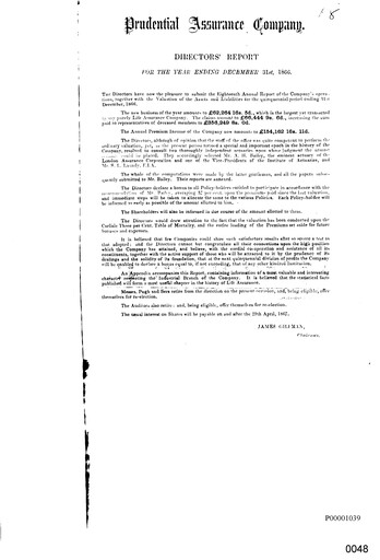 Vorschaubild Prudential Jahresbericht 1866