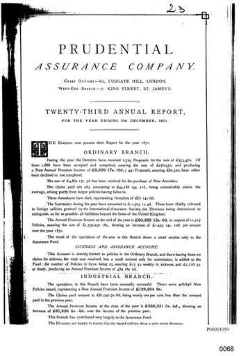 Vorschaubild Prudential Jahresbericht 1871