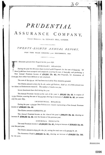Vorschaubild Prudential Jahresbericht 1876