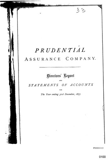 Vorschaubild Prudential Jahresbericht 1877