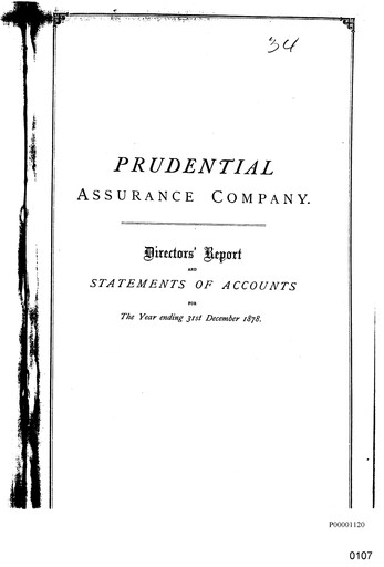Vorschaubild Prudential Jahresbericht 1878