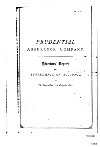 Vorschaubild Prudential Jahresbericht 1879