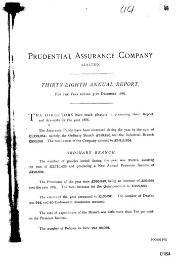 Vorschaubild Prudential Jahresbericht 1886