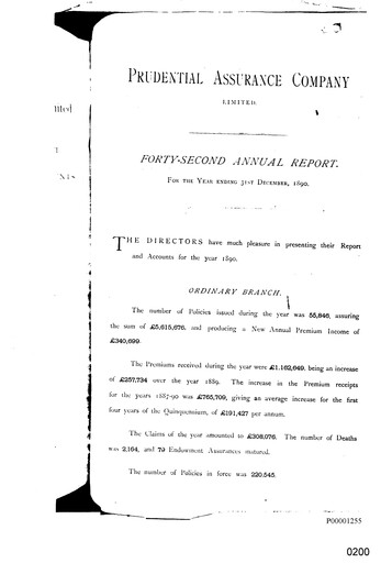 Vorschaubild Prudential Jahresbericht 1890