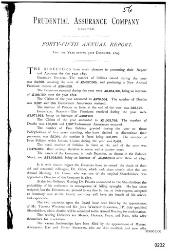 Vorschaubild Prudential Jahresbericht 1893