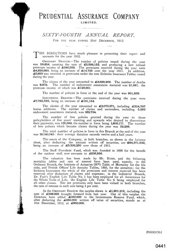 Vorschaubild Prudential Jahresbericht 1912