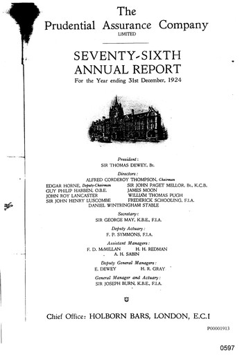 Vorschaubild Prudential Jahresbericht 1924