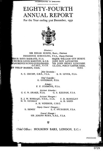 Vorschaubild Prudential Jahresbericht 1932