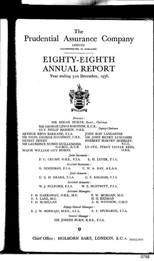 Vorschaubild Prudential Jahresbericht 1936