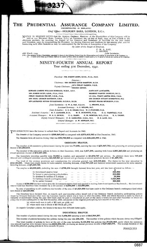 Vorschaubild Prudential Jahresbericht 1942