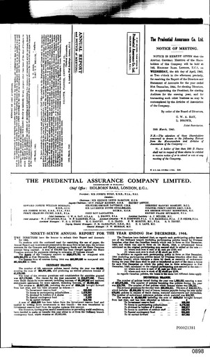Vorschaubild Prudential Jahresbericht 1944