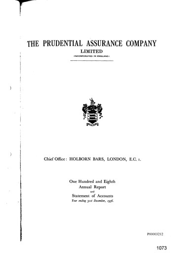 Vorschaubild Prudential Jahresbericht 1956