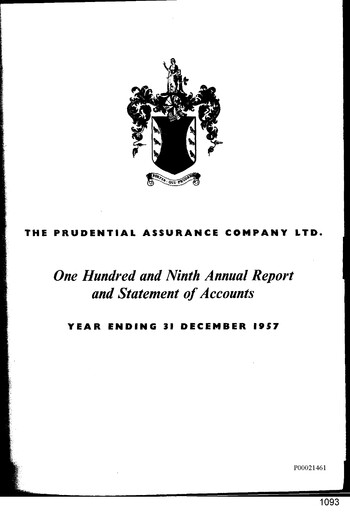 Vorschaubild Prudential Jahresbericht 1957