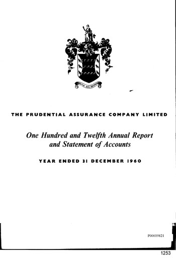 Vorschaubild Prudential Jahresbericht 1960