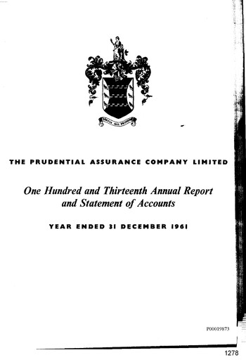 Vorschaubild Prudential Jahresbericht 1961