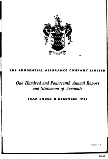 Vorschaubild Prudential Jahresbericht 1962