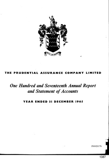Vorschaubild Prudential Jahresbericht 1965