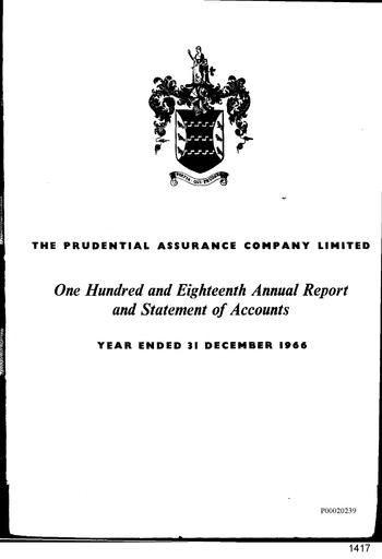 Vorschaubild Prudential Jahresbericht 1966