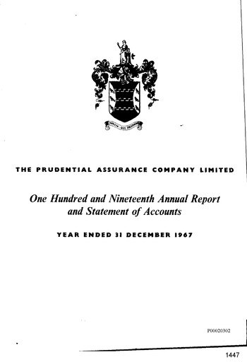 Vorschaubild Prudential Jahresbericht 1967