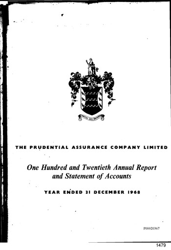 Vorschaubild Prudential Jahresbericht 1968