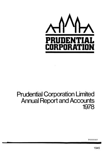 Vorschaubild Prudential Jahresbericht 1978