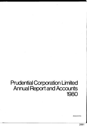 Vorschaubild Prudential Jahresbericht 1980