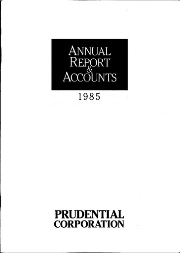 Vorschaubild Prudential Jahresbericht 1985