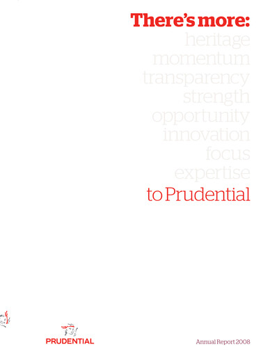 Thumbnail Prudential Annual Report 2008