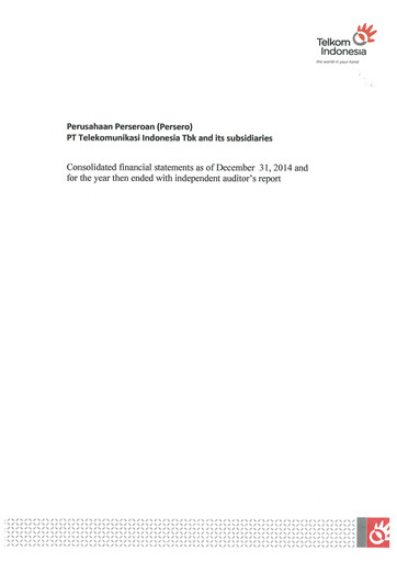 Thumbnail Telkom Indonesia Financial Statement 2014