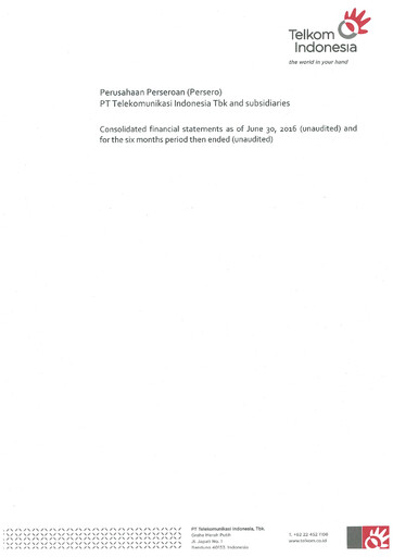 Thumbnail Telkom Indonesia Half-year Report 2016-h1