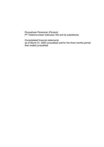 Thumbnail Telkom Indonesia Quarterly Report 2020-q1